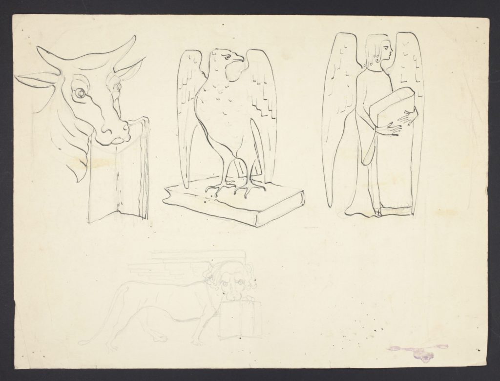 Simboli dei quattro evangelisti Francesco Trentini, scultore Simboli dei quattro evangelisti Francesco Trentini, scultore